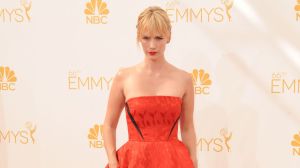 January Jones at arrivals for The 66th Primetime Emmy Awards 2014 EMMYS - Part 2, Nokia Theatre L.A. LIVE, Los Angeles, CA August 25, 2014. 